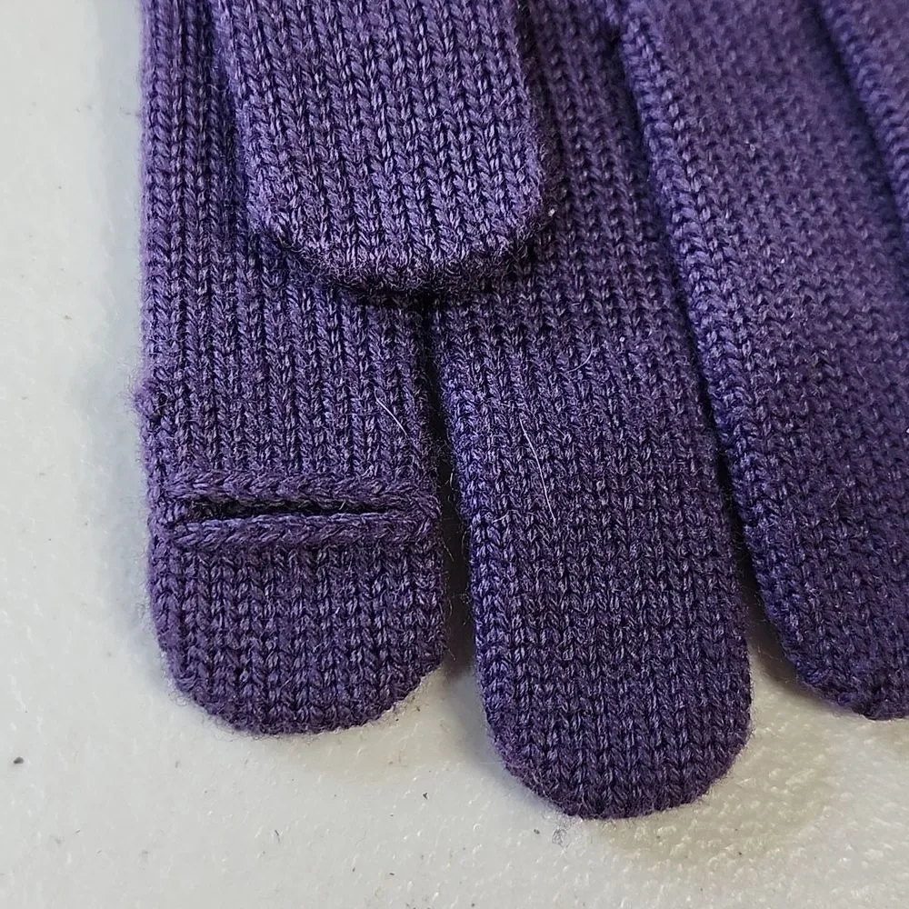 Coach XS/Small Iris Purple And Magenta GLOVES - NEW